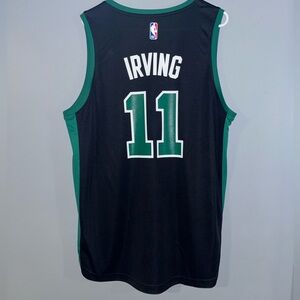 Kyrie Irving No. 11 Boston Celtics Black Throwback NBA Basketball Jersey Large